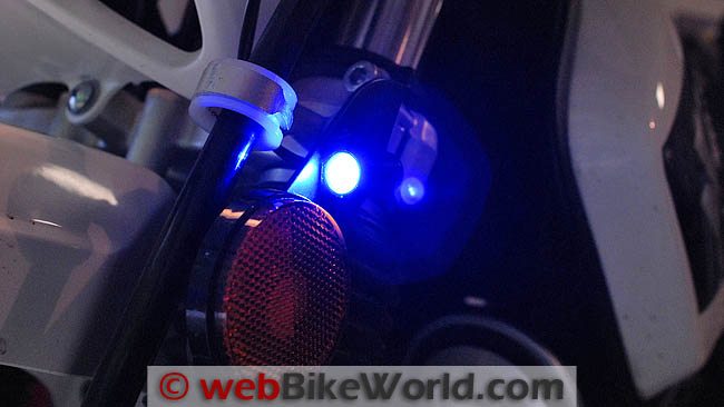 BikeVis Blue Bullets Close-up