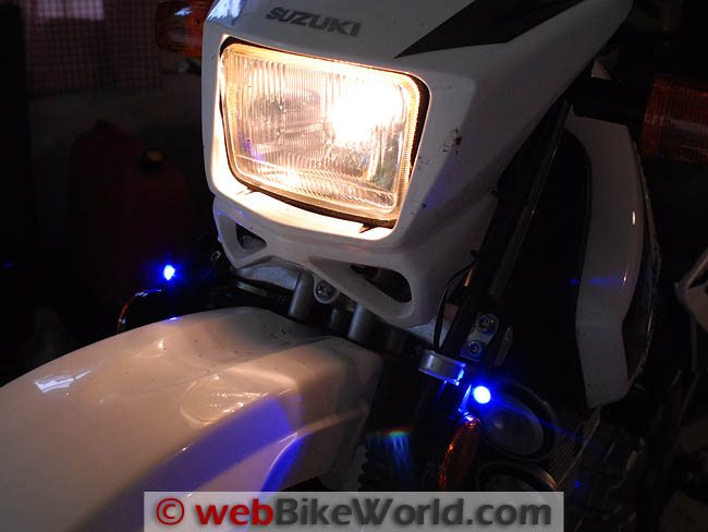 BikeVis Bullets Blue LED Lights