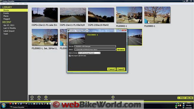 Agent prins modstå Contour GPS Video Camera Review - webBikeWorld
