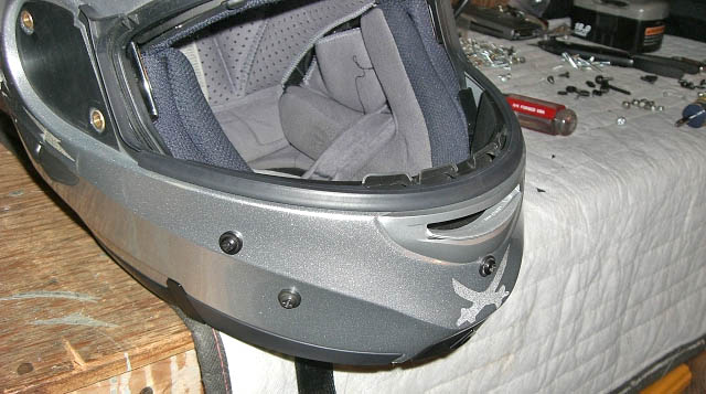 Sy-Max II repaired helmet