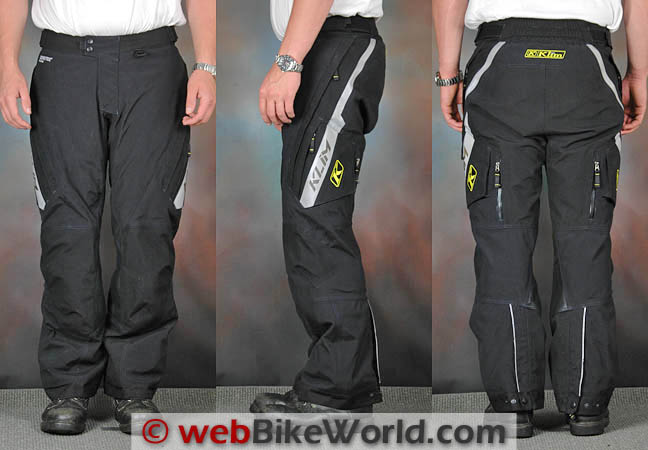 Klim Badlands Pro Pants Front Side Views