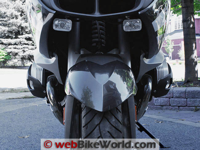 MachineArt Moto X-Head Cylinder Guards on BMW R1200RT