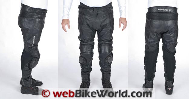 Bilt Trackstar Leather Pants Three Views