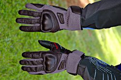 Mesh motorcycle riding gloves - Hurricane gloves by REV'IT!, top view