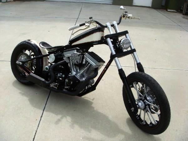 CFL 2 Black White built by West Coast Choppers - WCC of U.S.A.