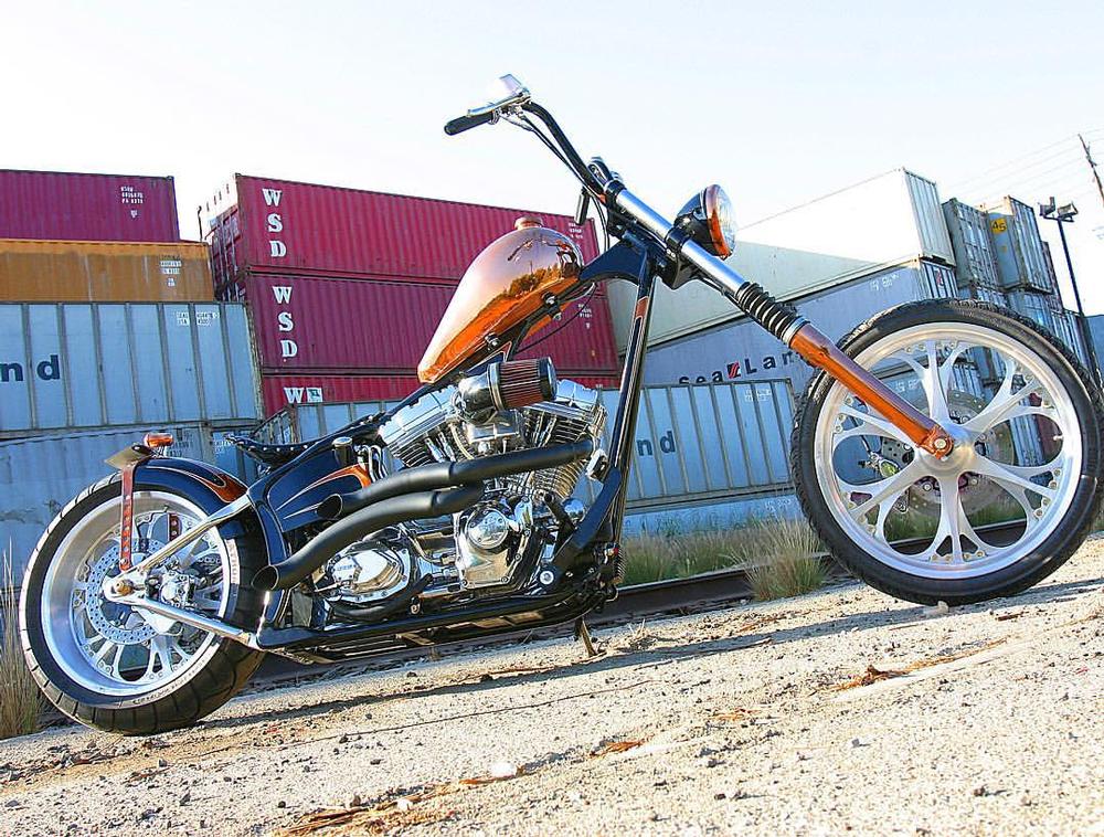 West coast top choppers copper bike