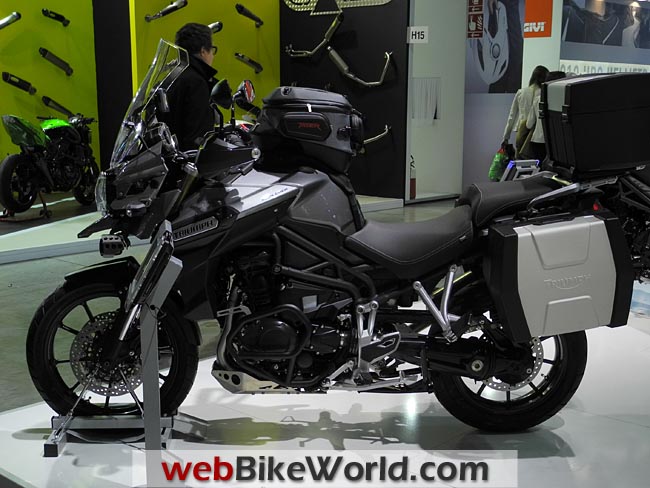 Triumph Tiger Explorer Left Side Gray