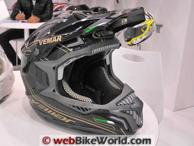 Black Technology Off-Road Helmet Front View