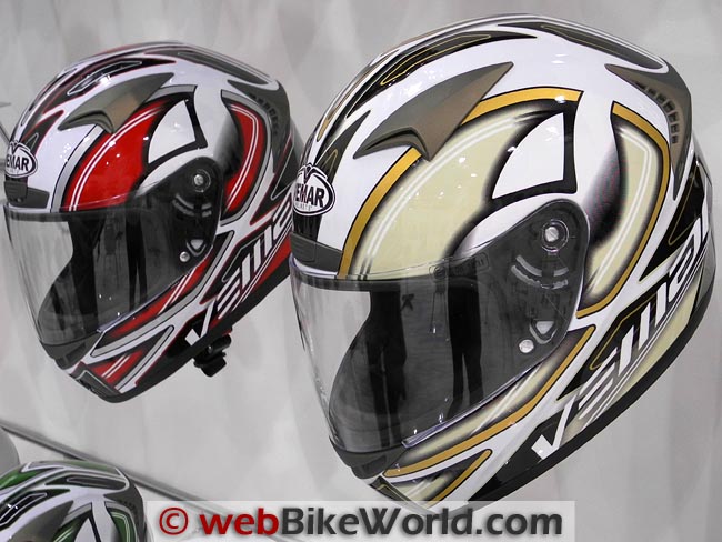 Vemar Storm Helmets Red and Brown