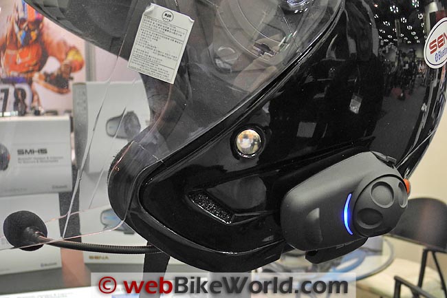 Sena SMH5 on Helmet