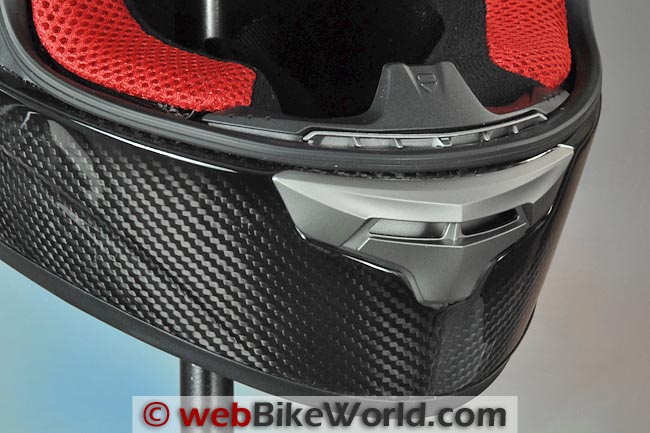 KBC VR4R Carbon Motorcycle Helmet Chin Vent