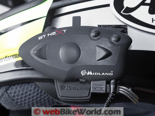 Midland BT Next Intercom on Helmet