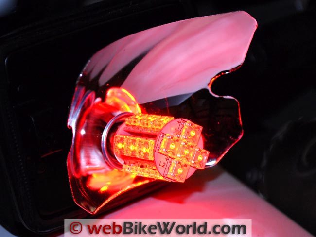 Motorcycle Tail Light Motorbike Brake Lights LED 12V Stop Brake Lamp Rear Light Cute 