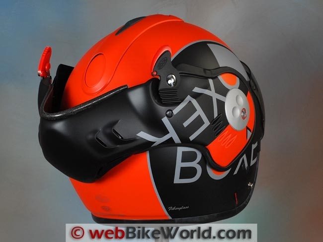 Size L Target Matt White-Red ROOF Helmet Boxer V8 