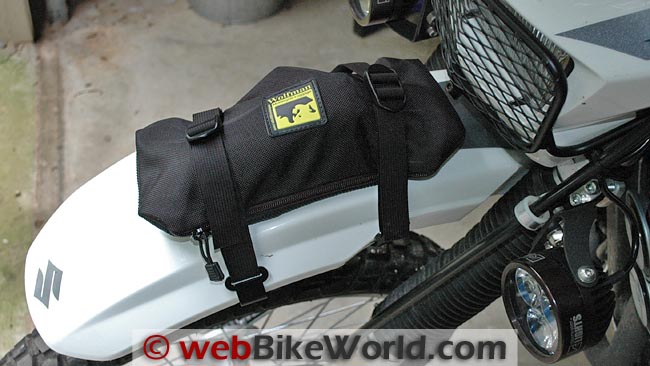 Wolfman Enduro Fender Bag Packed