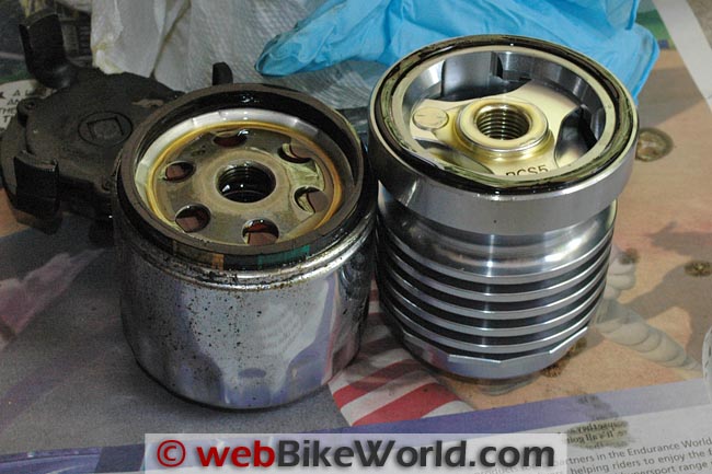 Stock vs. Flo Oil Filter Size