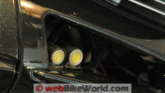 BikeVis Bullets V2 LED Lights Size Comparison