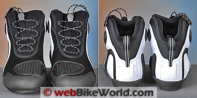 Dainese Asphalt Shoes Front Rear Views