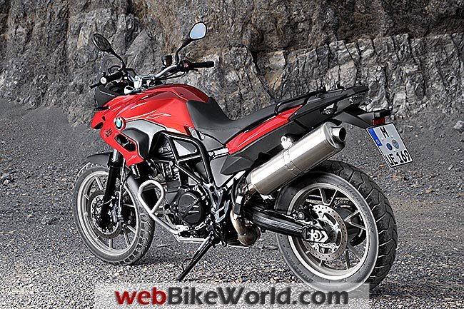 BMW F 700 GS Red Rear