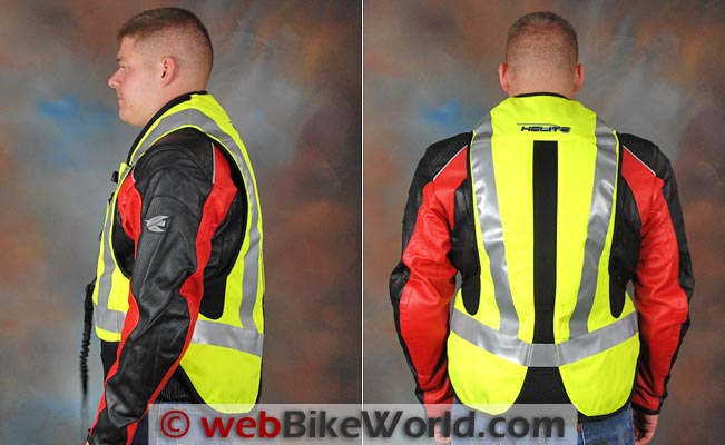 Helite Airbag Vest Side Rear Views