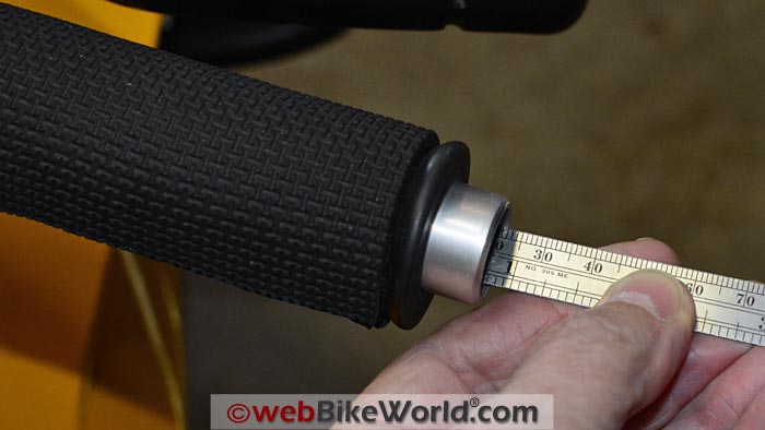 Handlebar End Weight Depth