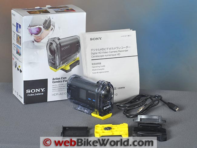 Sony Action Cam Box Contents