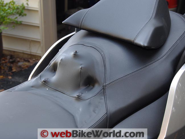 BMW C 650 GT Back Rest Removed