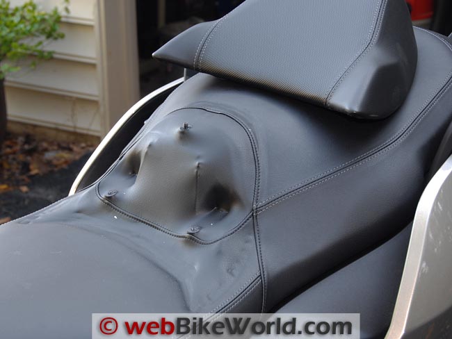 BMW C 650 GT Back Rest Removed