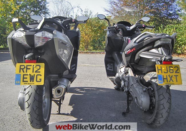 BMW C 650 GT vs. C 600 Sport Rear View