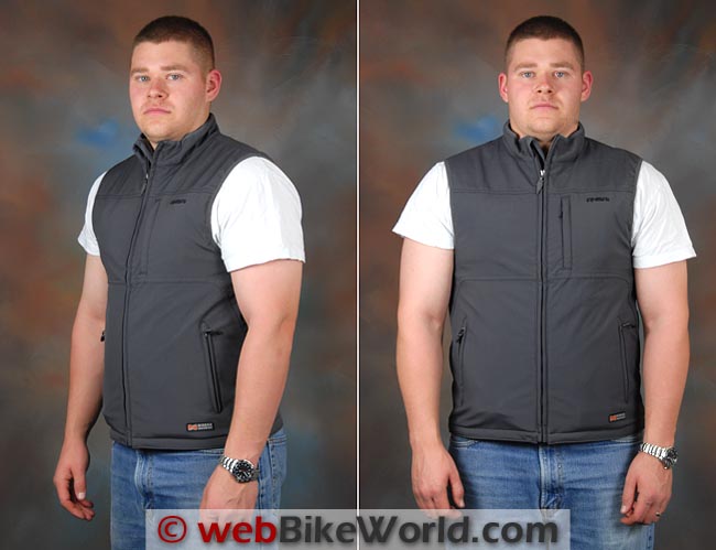 Mobile Warming Longmen Shirt and Classic Vest Front Side Views