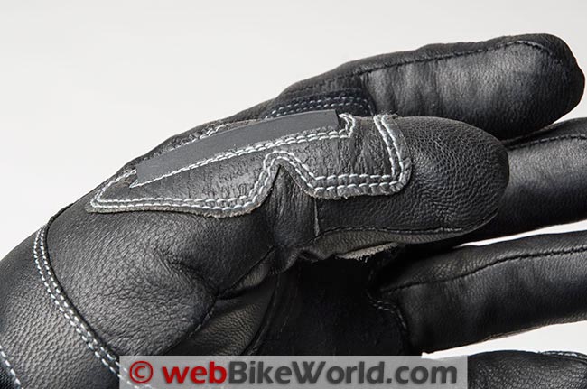 Joe Rocket Nitrogen Gloves Thumb Stitching Wiper Side