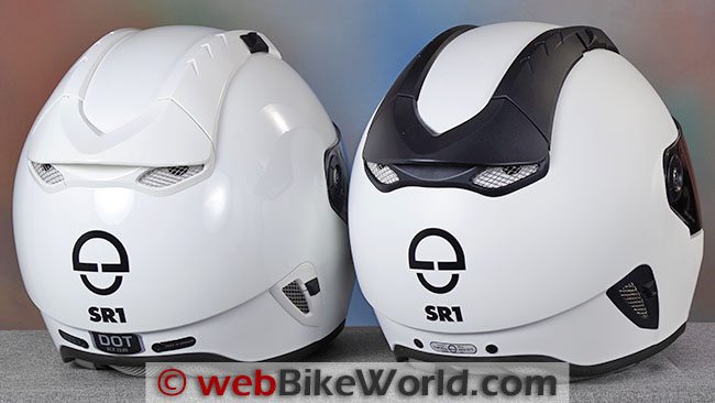 SCHUBERTH SR1 DOT vs ECE Rear