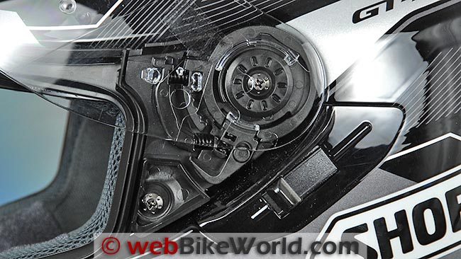 Shoei GT Air Face Shield Removal