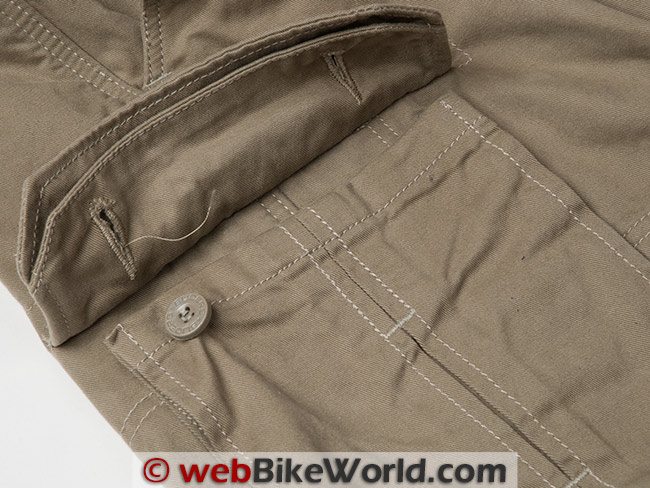 Sliders Cargo Pants Pocket Button Missing