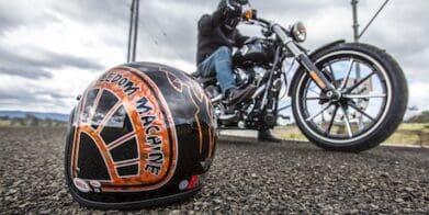 Custom 500 Bell motorcycle helmet