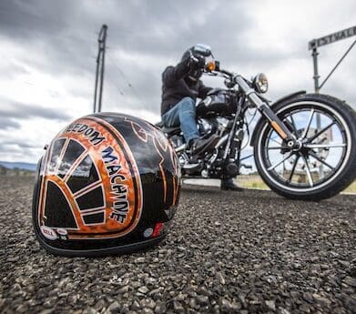 Custom 500 Bell motorcycle helmet