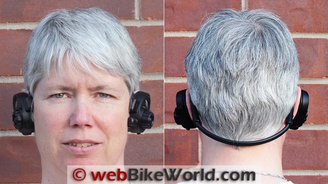 Sena SPH10 Personal Headset Front and Rear Views