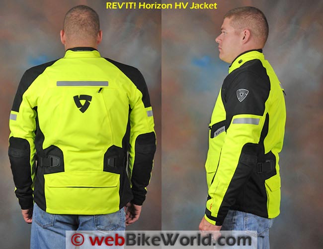 REV'IT! Horizon HV Jacket Side and Rear Views