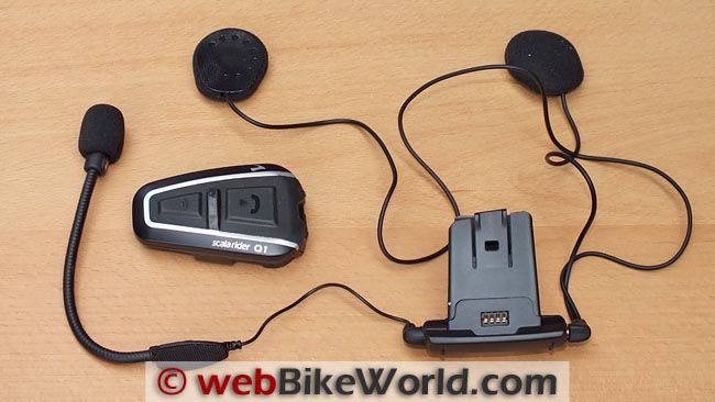 Cardo Scala Rider Q1 and Q3 Intercom Helmet Mount
