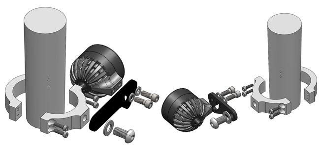 Clearwater Darla Light Mounting Options