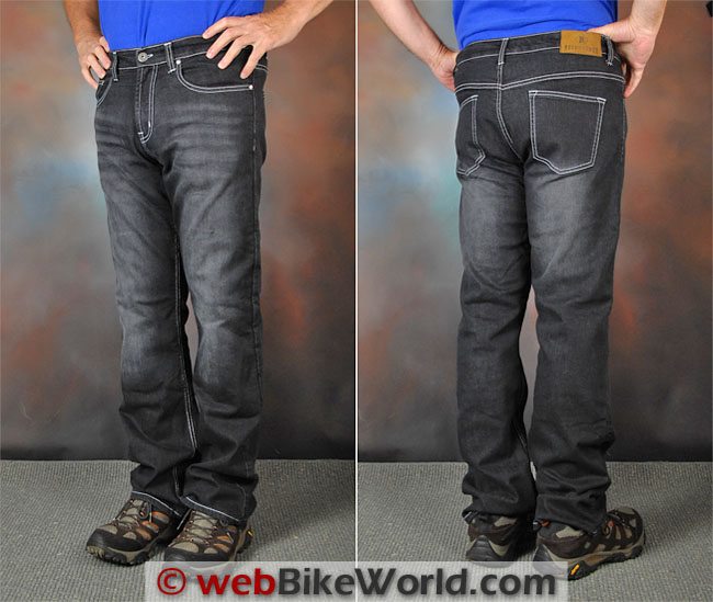 Resurgence Gear Black Bird PEKEV Jeans Front Rear Views