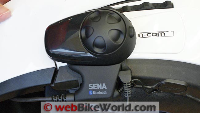 Sena SMH10B Intercom on Helmet