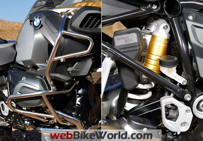 2014 BMW R1200GS Adventure Engine Guards and Shock Absorber