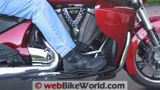 Blackhawk Light Assault Boots on Motorcycle