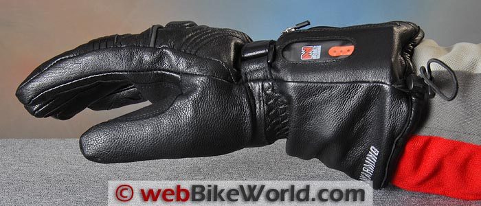 Mobile Warming LTD Max Heated Gloves Battery Side View