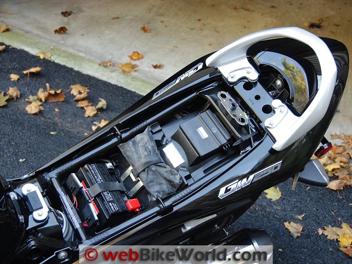 Suzuki GW250 Inazuma Underseat Storage