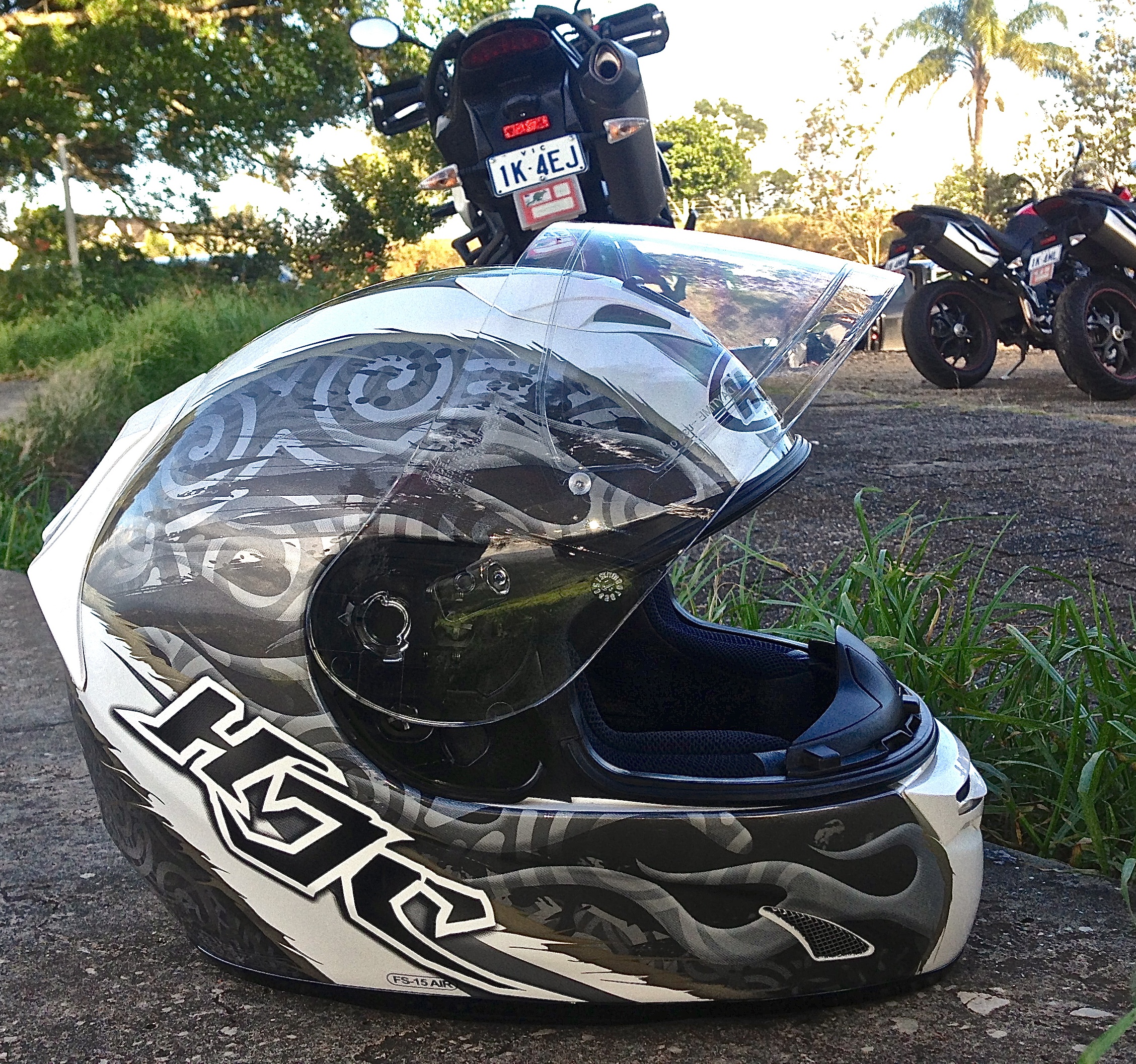 hjc fs 15 trophy helmet RST Shield HJ-09 CS-R1, FS-15, CL-17, CL-ST, Road Race Motorcycle Accessories Color: Mirror Rainbow : Automotive In addition the helmet is fitted with a Removable HJC crash helmets – model