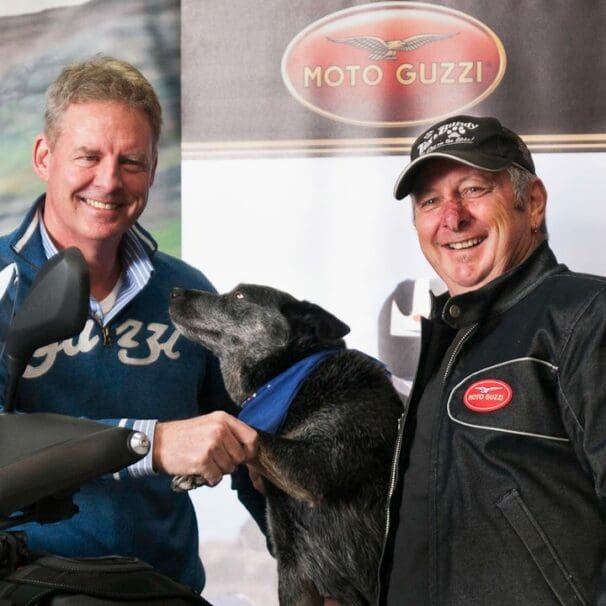 Tex and Bundy charity motorcycle riding couple