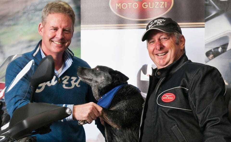 Tex and Bundy charity motorcycle riding couple