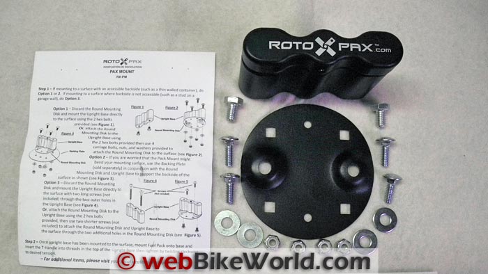 Rotopax Fuel Pack Mounting Hardware